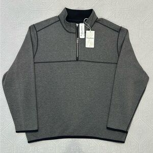 Tommy Bahama Men’s 1/4 Zip Fleece Lined Pullover Sweater Size XXL Grey NWT $145